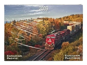 Calendario Canadian Pacific 2009 grande a todo color ilustrado NUEVO sellado de fábrica - Imagen 1 de 2