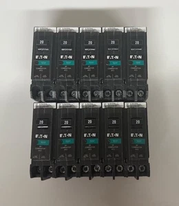 10 PCS Eaton BRP120AF 120/240V 20A Single Phase Circuit Breaker - Picture 1 of 2