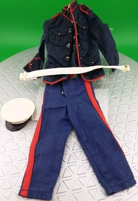 1964 G. I. Joe Vestido Marino Desfile Uniforme Chaqueta, Pantalones, Sombrero y Cinturón Foto 1 de 4