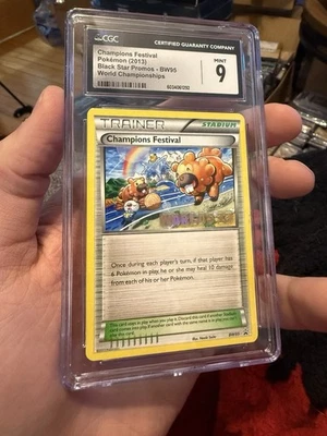 Champions Festival - (Worlds 13) BW95 Black & White Regular CGC 9 - Image 1 of 3