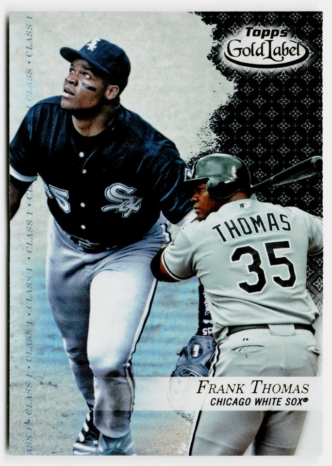 2017 Topps Gold Label Class 1 Black Frank Thomas #52 - Chicago White Sox - Image 1 of 2