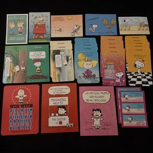 45 POSTCARD Charles Schulz PEANUTS Snoopy CHARLIE BROWN Some XL Posted/ Unposted - Picture 1 of 8