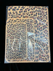 Kuhn Rikon 3 Anti-Microbial Cutting Boards Leopard Printed Lightweight Flexible - Picture 1 of 10
