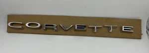 OEM 1968-1973 Chevy Corvette Chrome Rear Bumper Letters Emblem 3927979 Trim Part - Picture 1 of 10