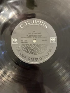 The Spirit Of Christmas Mormon Tabernacle Choir Vinyl Columbia MS 6100 1959 - Bild 1 von 5