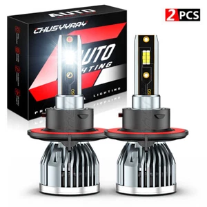 H13 9008 LED Headlight Kit High Low Beam Bulbs For 2004-2014 Ford F150 6000K - Picture 1 of 11