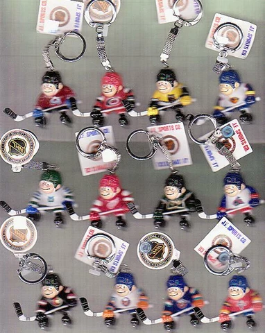 1 BRAT NHL J.F.SPORT BRAT NEW YORK ISLANDERS White Jers Skater KEYCHAIN #10bu#3L Cover