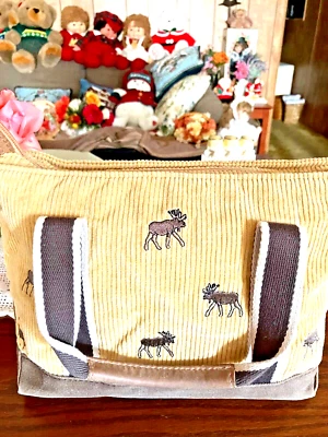 Bolso de Mano LL Bean Mediano Pana con Alce Bordado Foto 1 de 4