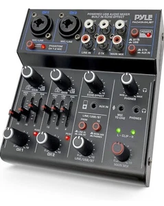 Pyle Professional Wireless DJ Audio - 4 Channel Bluetooth Controller Sound Mixer - Picture 1 of 4