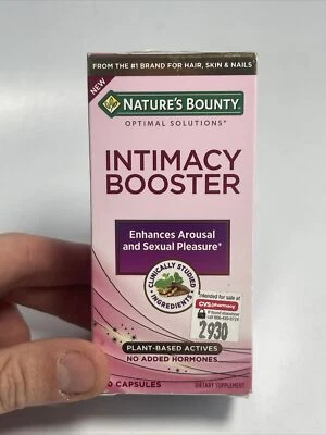 Natures Bounty Intimacy Booster 60 粒胶囊 12/2025 全新未拆封男性 — 第 1/4 张图片