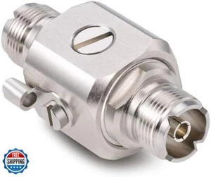 XRDS-RF UHF Lightning Arrestor PL-259 Lightning Surge Protector UHF Female to - Picture 1 of 3