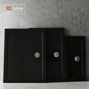 Duschwanne Duschtasse schwarz Dusche Acrylwanne Brausewanne Bad superflach 4cm - Bild 1 von 19