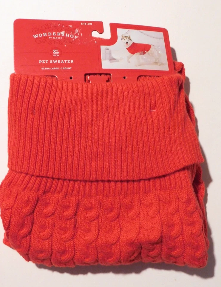 Medium  Turtle Neck Cable Twist Dog Sweater Wondershop - Image 1 of 1