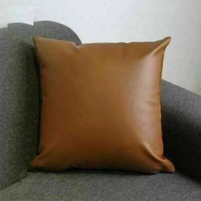 Soft Pillow Cover 100% Lambskin Leather Glitter New Decent Genuine Home Decor - Image 1 of 3