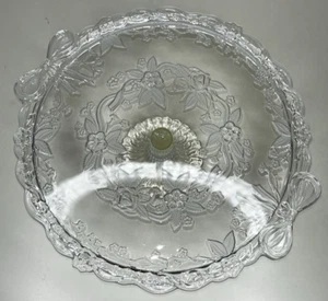 Mikasa Walther Crystal Glass "ANGELIQUE" Footed Cake Plate Stand W Germany - Picture 1 of 10