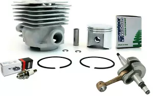 Meteor cylinder piston kit for Husqvarna 390 390XP 385 55mm W/ Crankshaft - Picture 1 of 12
