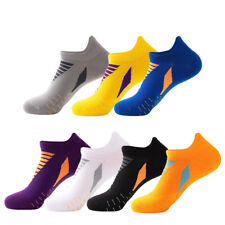 7 Pairs Mens Trainer Liner Thicken Ankle Socks Funky Designs Adults Sports 4-9