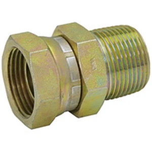 1/2 Zoll NPT Stecker x 3/8 Zoll NPT Buchse drehbar gerade 1404-08-06 Adapter 9-1404-8-6 - Bild 1 von 1