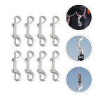  8 Pcs Two-End Binding Hook Metal Hooks Swivel Eye Bolt Buckle Stainless Steel