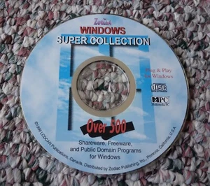 Vintage Zodiac Windows Super Collection Over 500 Programs for Windows CD 1996 - Picture 1 of 1