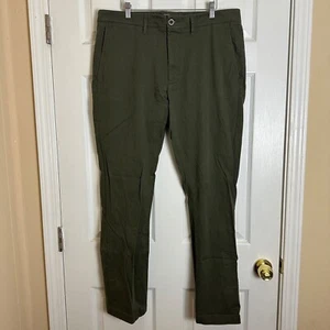 Goodfellow & Co Hennepin Chino Athletic Olive Green Pants Men Size 36Wx32L - Picture 1 of 5
