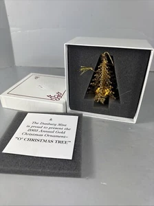 2003 Danbury Mint Annual Gold Ornament, "O' CHRISTMAS TREE" WITH BOX, 23 KT Gold - Picture 1 of 5