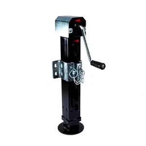 Stützfuß mit Kurbel Spindelhub 320 mm 4000 kg Tragfähigkeit rot Anhänger - Bild 1 von 5