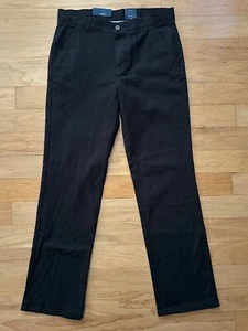Chaps Black Chino School Uniform Pants - Boys Size 18 NEW w/Tags $34 - Picture 1 of 3