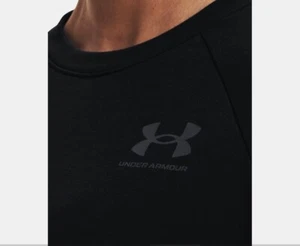 Under Armour Mujer Ua Rival Terry Crew Extra Grande Nuevo Negro/Gris Jet - Imagen 1 de 3