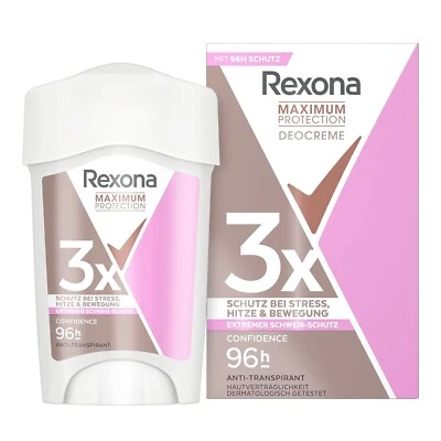 Rexona Maximum Protection Deo Creme Confidence Anti Transpirant mit 3x Schutz - Bild 1 von 2