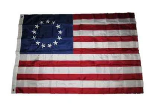  4x6 bestickt genäht Betsy Ross 210D Nylon Flagge 4'x6' SCHWERLAST STOFF - Bild 1 von 6