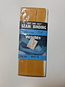 NEU Vintage Wrights orange Nahtbindung 3 Yards - Bild 1 von 2