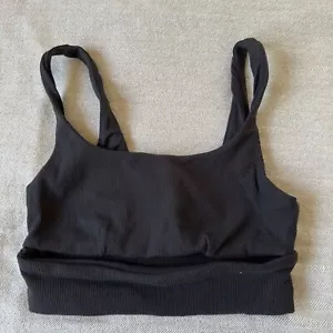 ALO Yoga Reggiseno Sportivo Donna Small Nero PALESTRA Allenamento Attrezzatura Atletica - Foto 1 di 7
