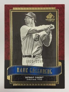 Hank Greenberg 2003 SP Legendary Cuts #51 #/1299 - Detroit Tigers - Picture 1 of 2
