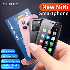 Unlocked SOYES XS14 Super Mini 4G LTE Samsrtphone Android 9.0 Phones Dual Sim - Picture 1 of 14