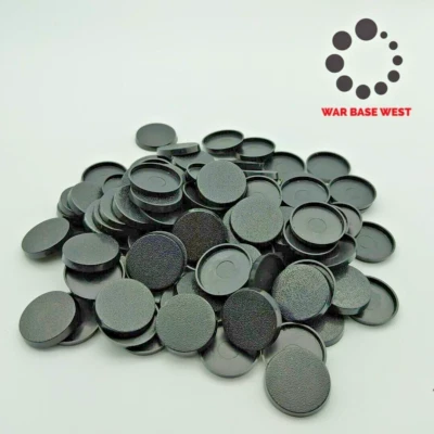 Lote de 100 bases redondas de 25 mm usadas para Warhammer 40k + AoS Games Workshop Bitz Foto 1 de 4