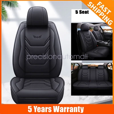 For Chevrolet Silverado 1500 2500HD 5Seat Covers Front Rear Cushion Black Foto 1 de 4