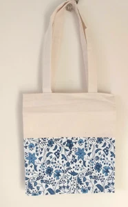 Blue Floral Mini Shopper Bag - Picture 1 of 2