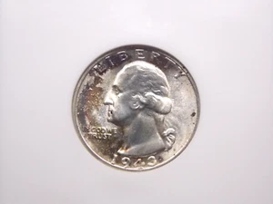 1943 "P" Washington ARGENTO quarto 25c NGC MS65 #018 BU non circolato ECC&C, Inc. - Foto 1 di 5