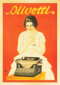 Postcard Advertising Olivetti Typewriters 4x6 Modern Print - Picture 1 of 2