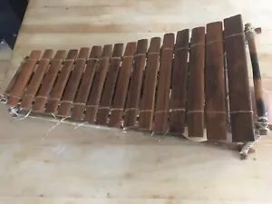 Afrika, altes Balafon, 16 Klanghölzer, Xylophon, Trommel, Percussion - Bild 1 von 20