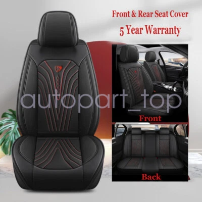 For Chevrolet Malibu Car Seat Cover Full Set Premium Leather 5-Seats Cushion - Image 1 of 4
