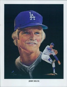 Jerry Reuss Los Angeles Dodgers Unsigned Licensed 8.5x11 Union 76 Litho Print B - Picture 1 of 2