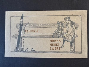 Exlibris bookplate für Hanns Heinz Ewers von Paul horst Schulze - Bild 1 von 1