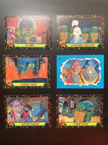 1988 Topps Teenage Mutant Ninja Turtles Set Of 8 Cards (Base & Sticker) - Picture 1 of 2