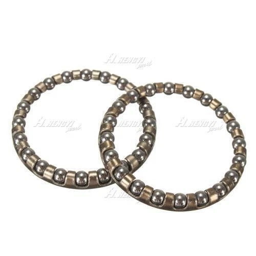 2Pcs bicycle ball bearing caged 1-1/8 Threadless headset cup Threaded MTB Road - Image 1 of 4