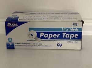 Dukal Paper Tape Non-Sterile Non Latex  1" x 10 yds 12 Count  P110