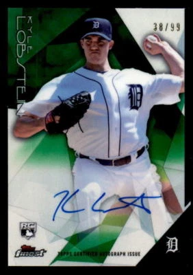 2015 Finest Green Refractor #FAKL Kyle Lobstein Rookie Auto #/99 (ref 11119) - Image 1 of 2