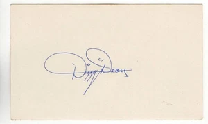 Dizzy Dean Signed Autographed 3X5 Index Card Cardinals Cubs HOFer JSA ZZ48097 - Picture 1 of 3