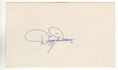 Dizzy Dean Signed Autographed 3X5 Index Card Cardinals Cubs HOFer JSA ZZ48097 - Image 1 of 3